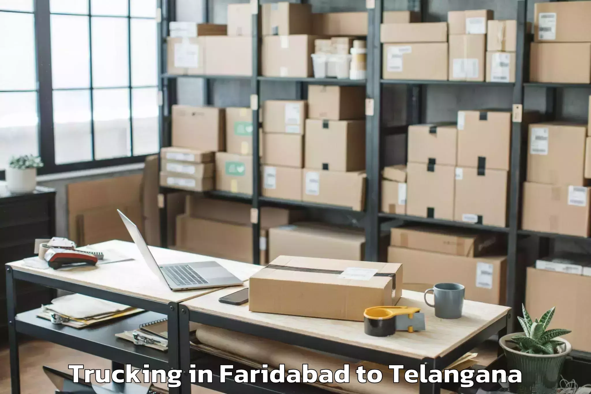 Easy Faridabad to Mulkalapalle Trucking Booking